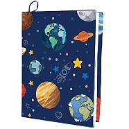 Polyester Book Covers, Elastic Notebook Wraps, Rectangle, Planet, 400x250mm(OFST-WH0009-010)