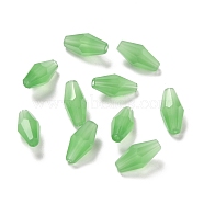 Transparent Glass Beads, Faceted, Bicone, Medium Sea Green, 12x6mm, Hole: 1mm(GLAA-G078-B-13)