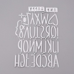 Alphabet Frame Carbon Steel Cutting Dies Stencils, for DIY Scrapbooking/Photo Album, Decorative Embossing DIY Paper Card, Letter A~Z, 171x115x1mm(DIY-F050-10)