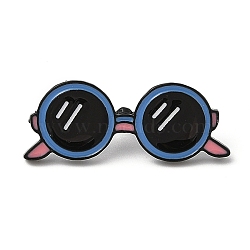 Cute Enamel Pins, Alloy Brooches for Backpack Clothes, Glasses, 13x32mm(JEWB-Q012-04C)