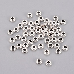 Alloy Spacer Beads, Antique Silver, 5x2mm, Hole: 2mm(PALLOY-N0002-04AS)