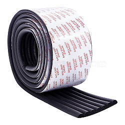 Self-adhesive NBR Nitrile Rubber Corner Protector Adbesive, Baby Table Corner Guards, for Furniture Against Sharp Corners, Black, 75x6mm, 2m/roll(2.18 Yards/roll)(FIND-WH0070-48B)