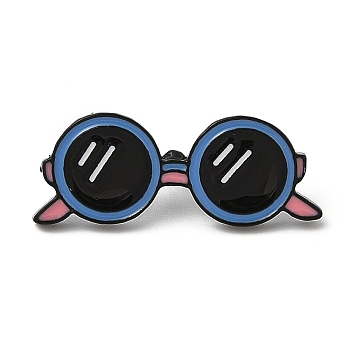 Cute Enamel Pins, Alloy Brooches for Backpack Clothes, Glasses, 13x32mm