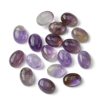 Natural Amethyst Cabochons, Oval, 8~8.5x6~6.5x2.5~3.5mm
