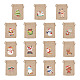 Kissitty 30Pcs 15 Styles Rectangle Jute Cloth Storage Pouches(ABAG-KS0001-03)-10