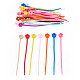 30Pcs Flower Shape Silicone Cable Zip Ties(AJEW-TADJ0001-10)-1