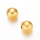 Round Matte Brass Beads(X-KK-D509-03G)-1
