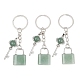 Mixed Stone Pendant Keychains(KEYC-A016-01P)-2