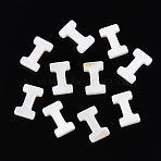 Natural Freshwater Shell Beads, Top Drilled Beads, White, Letter.I, 10x2.5x3mm, Hole: 0.8mm(SHEL-T012-59I)