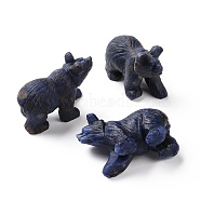 Natural Sodalite Home Display Decorations, Bear, 54x24x40mm(G-H253-A01)