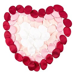 Artificial Flowers Silk Rose Petals, Flower Girl Scatter Petals, for Wedding Party Favors Home Decoration, Mixed Color, 46x34x1mm, 240pcs/set(DIY-AR0001-13)