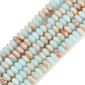 Synthetic Shoushan Stone Beads Strands, Rondelle, 4~4.5x2~2.5mm, Hole: 1.2mm, about 155~163pcs/strand, 15.24''~15.31''(38.7~38.9cm)