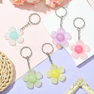 Flower Resin Keychain(KEYC-YW00152-01)-4