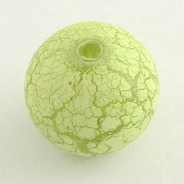 20mm GreenYellow Round Acrylic Beads