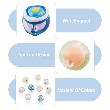 18Pcs 9 Colors Transparent Acrylic Enamel Beads(TACR-TA0001-15)-4