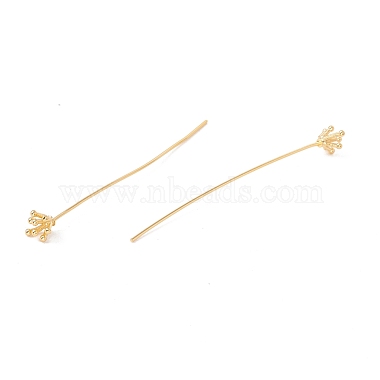 Brass Flower Head Pins(FIND-B009-03G)-2