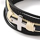 Braided Microfiber Leather Multi-strand Bracelets(BJEW-B096-26P)-2