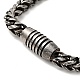 304 Stainless Steel Wheat Chain Necklace with Magnetic Clasp for Men Women(NJEW-E038-05AS)-3