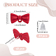 42Pcs Alloy Bowknot Stud Earring Findings(EJEW-ME0001-29)-2