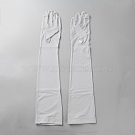 Nylon Long Gloves, Sun Protection Gloves, Gainsboro, 495x115x3mm(AJEW-WH20059-24A)