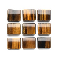 Natural Tiger Eye Multi-Strand Links, Curved Rectangle, 16.5~17x20x6.5~7mm, Hole: 1.2~1.4mm(G-F757-G02)