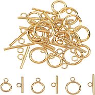 304 Stainless Steel Toggle Clasps, Ring, Stainless Steel Color, Ring: 19x14x2mm, Bar: 20x7x2mm, Hole: 3mm, 40sets/box(STAS-UN0002-23B)