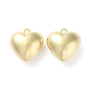 CCB Plastic Pendants, Heart Charms, Golden, 29x28x16mm, Hole: 2.5mm(CCB-C001-09H-G)