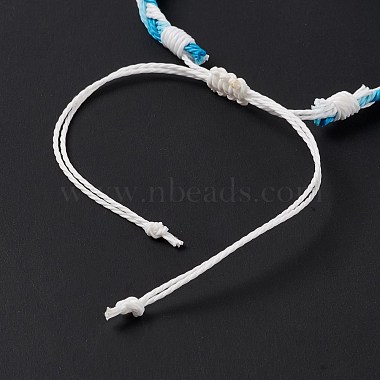 3Pcs 3 Style Natural Shell & Glass Braided Bead Bracelets Set(BJEW-B065-07B)-6