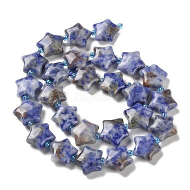 натуральные синие пятна яшмовых нитей(G-NH0005-002)-3