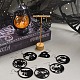 8 Pairs 8 Styles Halloween Spider Web & Witch & Cat & Skull Acrylic Dangle Earrings for Women(EJEW-SC0001-36)-4