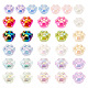 Pandahall 32Pcs 16 Colors UV Plating Rainbow Iridescent Acrylic Beads(OACR-TA0001-43)-1