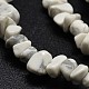 Chip Natural Howlite Beads Strands(X-G-N0134-11)-2