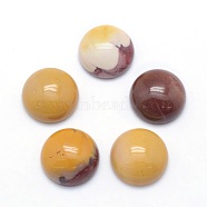 Natural Mookaite Cabochons, Half Round, 10x4~5mm(G-P393-R29-10MM)