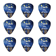 PVC Guitar Picks, Plectrum Guitar Accessories, Blue, 3x2.5x0.71cm(DIY-WH0216-014)