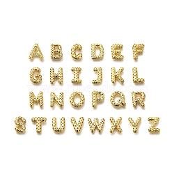 Hollow Brass Pendants, Rack Plating, Long-Lasting Plated, Cadmium Free & Lead Free, Letter A~Z Charms, Real 18K Gold Plated, 20.5~23x14~25.5x6~9mm, Hole: 4.7x3mm(KK-F884-G03)