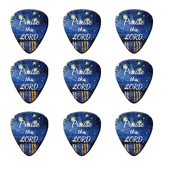 PVC Guitar Picks, Plectrum Guitar Accessories, Blue, 3x2.5x0.71cm