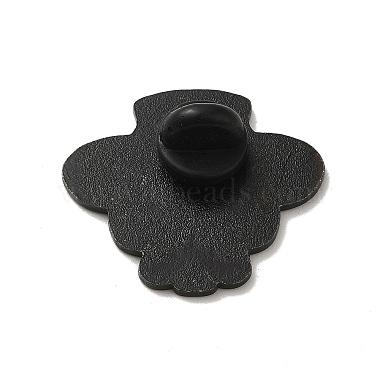 Black Halloween Baking Paint Zinc Alloy Brooches(JEWB-M037-02C)-2