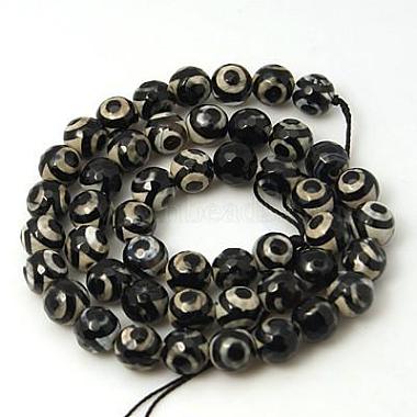 3-Augen-Dzi-Perlen im tibetischen Stil(TDZI-G341-8mm-08)-2