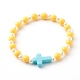 Opaque Acrylic Stretch Beaded Bracelets for Kids(X-BJEW-JB06230)-5