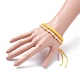 2Pcs 2 Colors Peach Blossom Braided Cord Bracelet(BJEW-JB07610-01)-3