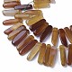 teints agate naturelle perles brins(G-F595-G)-4