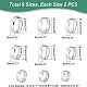 DICOSMETIC 18Pcs 9 Size 201 Stainless Steel Plain Band Ring for Men Women(RJEW-DC0001-07B)-4