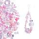 150 Pieces Random Rose Acrylic Beads Bear Pastel Spacer Beads Butterfly Loose Beads for Jewelry Keychain Phone Lanyard Making(JX543C)-1