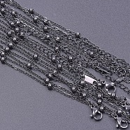 1.6mm Unisex 304 Stainless Steel Satellite Chains Necklaces(WG3336-4)