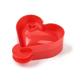 Halloween Theme ABS Plastic Classic Mini Press Apple Pie Molds, Baking Tools, Heart, 121x100.5x40mm(FIND-U005-01C)