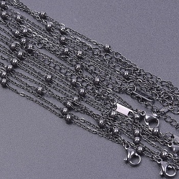 1.6mm Unisex 304 Stainless Steel Satellite Chains Necklaces