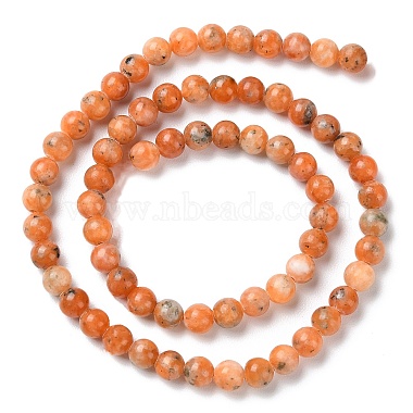 Natural Orange Calcite Beads Strands(G-E576-74C)-4