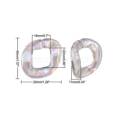 Anillos de enlace de acrílico transparente(PACR-N010-038A-01)-3