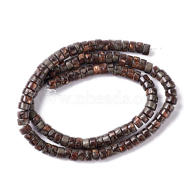Assembled Synthetic Bronzite and Pyrite Beads Stands(G-I318-04A)-4