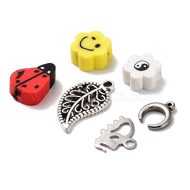 DIY Mixed Stone & Charm Ring Making Kits(DIY-SZ0008-79)-3